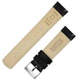 Amazfit Bip | Black Alligator Grain Leather by Barton Watch Bands - Vysn