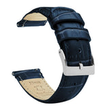 Amazfit Bip | Navy Blue Alligator Grain Leather by Barton Watch Bands - Vysn