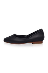 Amore Square Toe Ballet Flats by ELF - Vysn