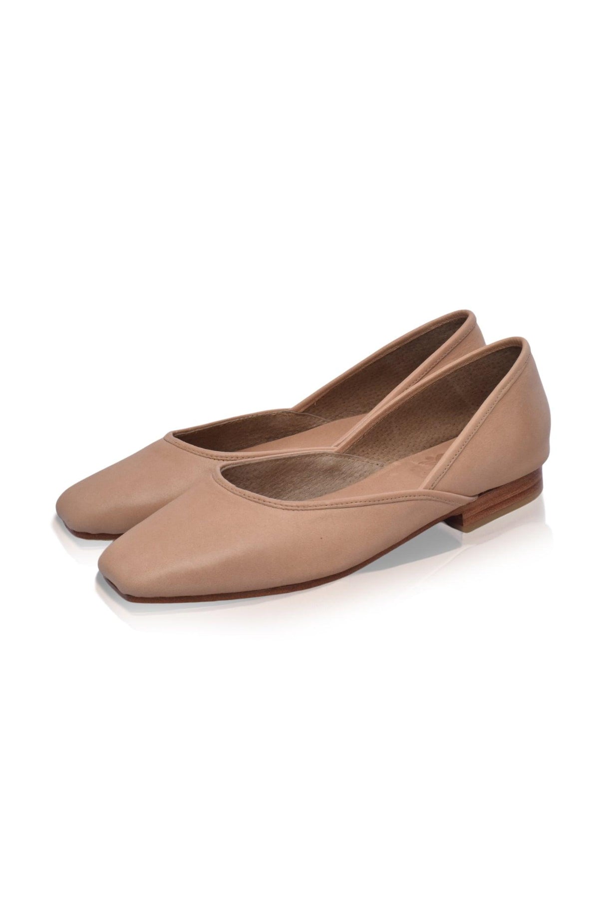 Amore Square Toe Ballet Flats by ELF - Vysn