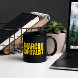 Anarchocapitalist Black Glossy Mug by Proud Libertarian - Vysn