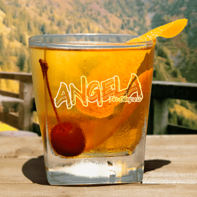 Angela Pence for Congress Whiskey Glass by Proud Libertarian - Vysn