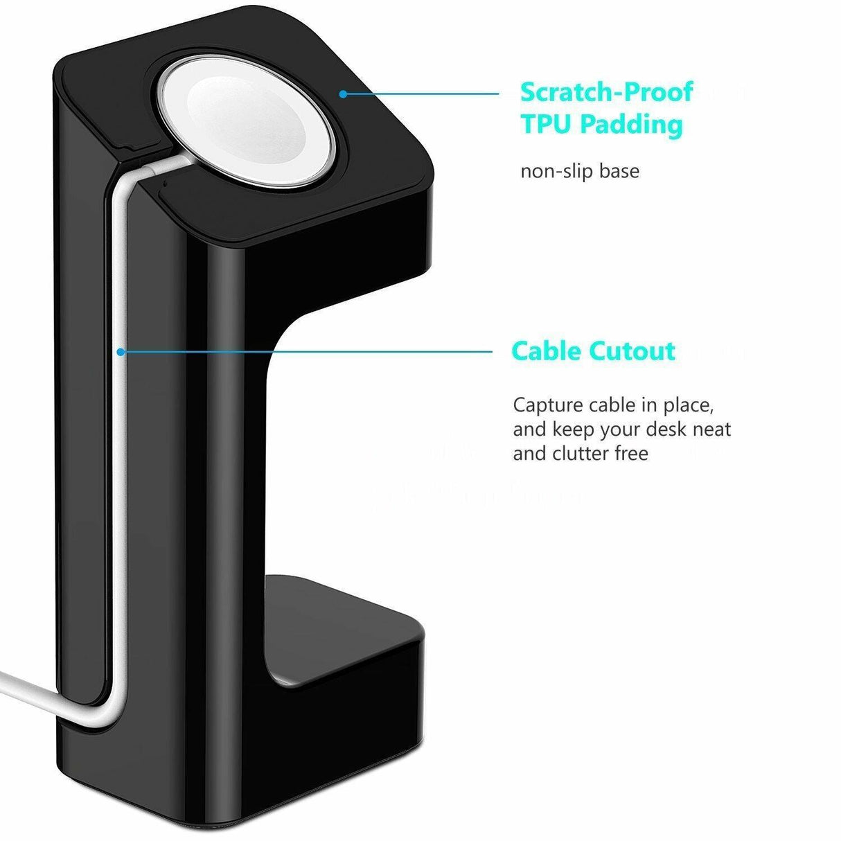 Apple Watch Charger Stand Holder Charging Dock Station iWatch 38 / 42mm US by Plugsus Home Furniture - Vysn