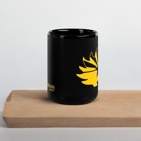 Arizona Libertarian Party Porcupine Black Glossy Mug by Proud Libertarian - Vysn