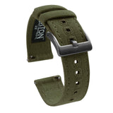 Army Green | Crafted Canvas by Barton Watch Bands - Vysn