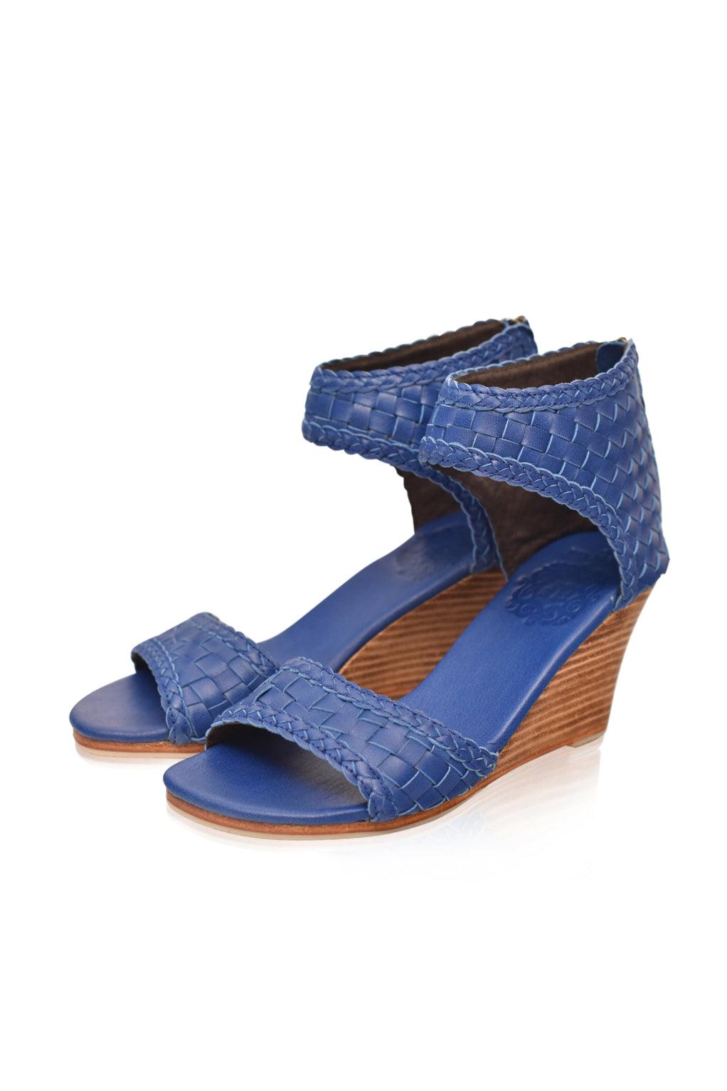 Athena Leather Wedges by ELF - Vysn