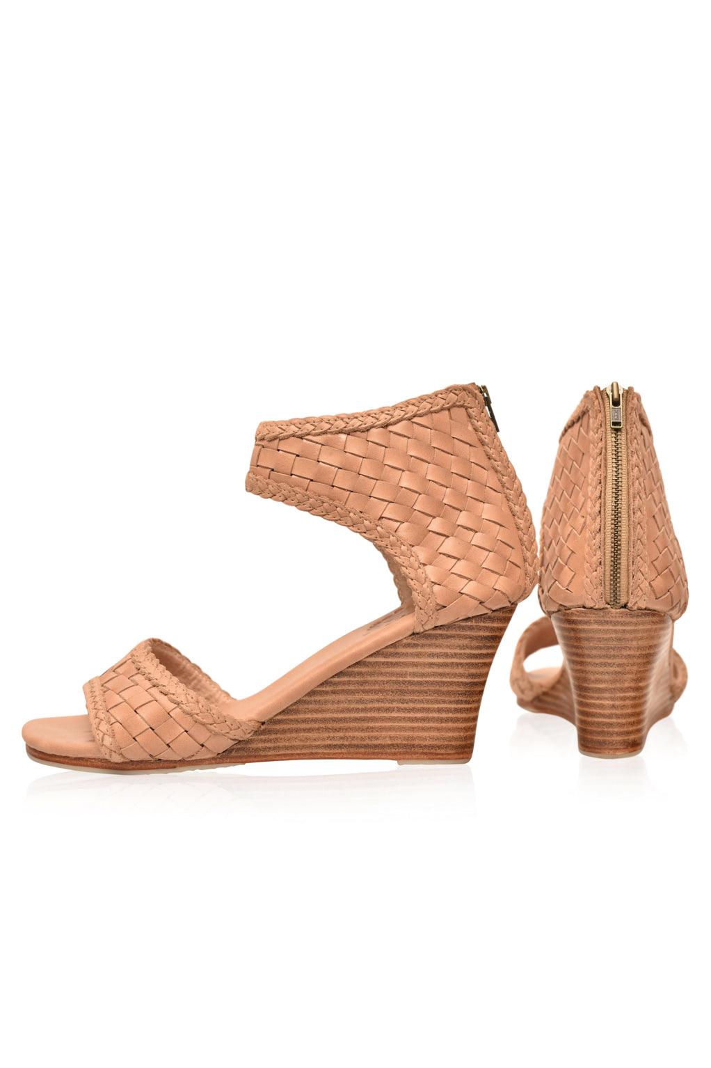 Athena Leather Wedges by ELF - Vysn