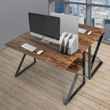 B Design Computer Desk with Bookshelf by Plugsus Home Furniture - Vysn