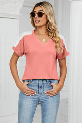 V-Neck Short Sleeve T-Shirt