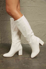 East Lion Corp Block Heel Knee High Boots