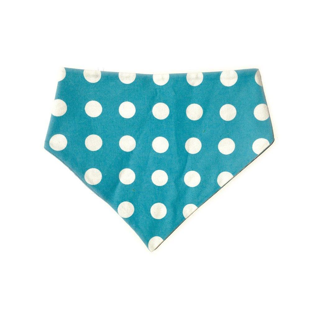 Baby Blue Chevron Reversible Dog Bandana by Uptown Pups - Vysn