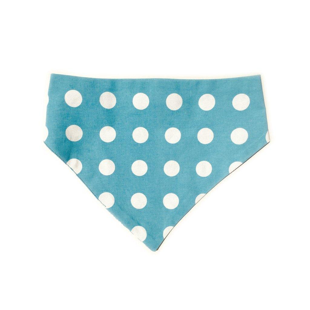 Baby Blue Chevron Reversible Dog Bandana by Uptown Pups - Vysn