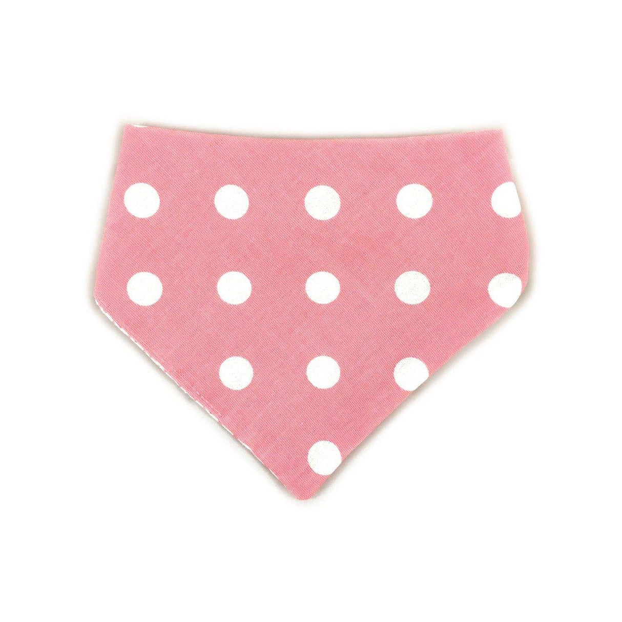 Baby Pink Houndstooth Reversible Dog Bandana by Uptown Pups - Vysn