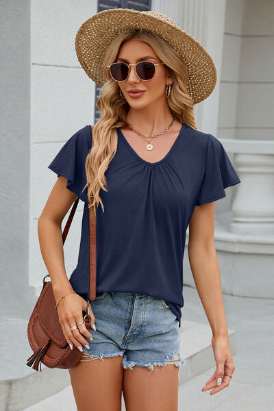 V-Neck Short Sleeve T-Shirt