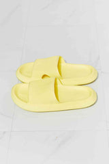 MMShoes Arms Around Me Open Toe Slide in Yellow