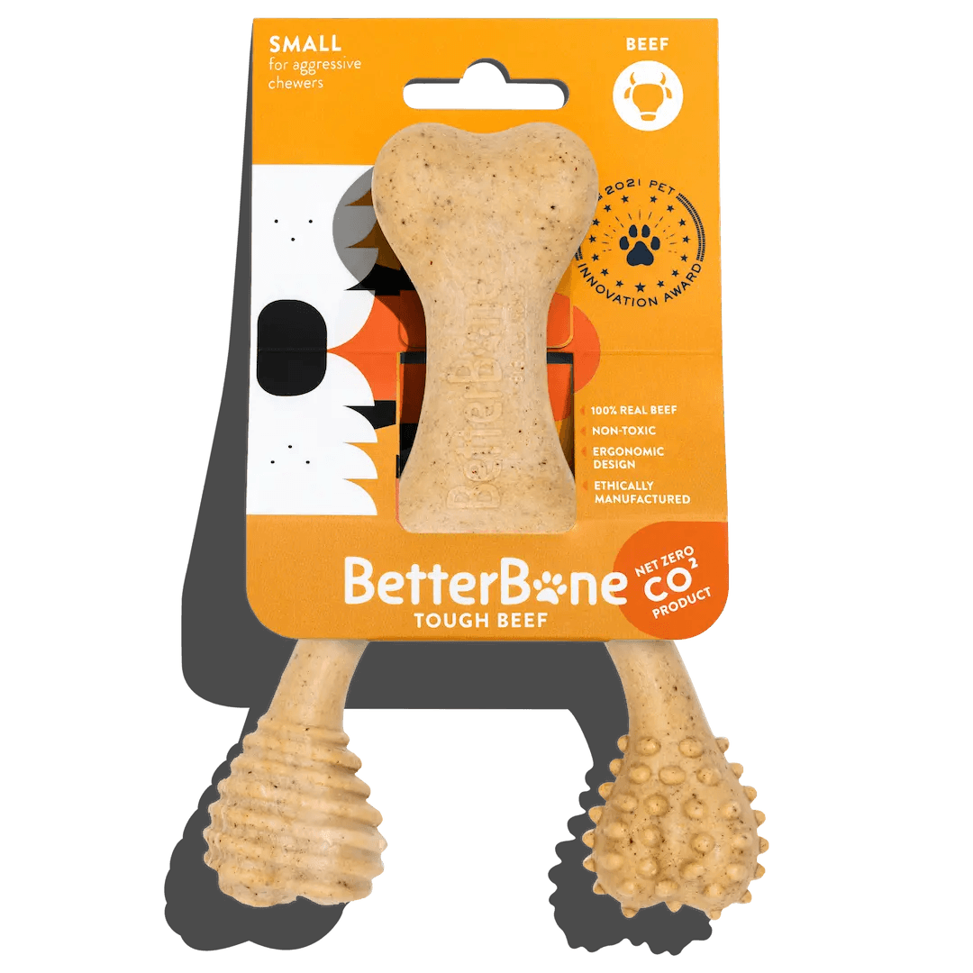 BetterBone TOUGH | Durable All-Natural, Food-Grade, Eco-Friendly, Dental Cleaning Chew for Aggressive Chewer Dogs & Puppies by The Better Bone Natural Dog Bone - Vysn