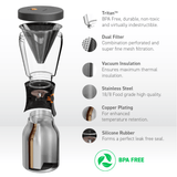 Black Cold Brew Coffee Maker by ASOBU® - Vysn