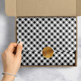 Black Gingham 20" x 30" Gift Tissue Paper by Present Paper - Vysn