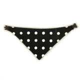 Black Houndstooth Reversible Dog Bandana by Uptown Pups - Vysn