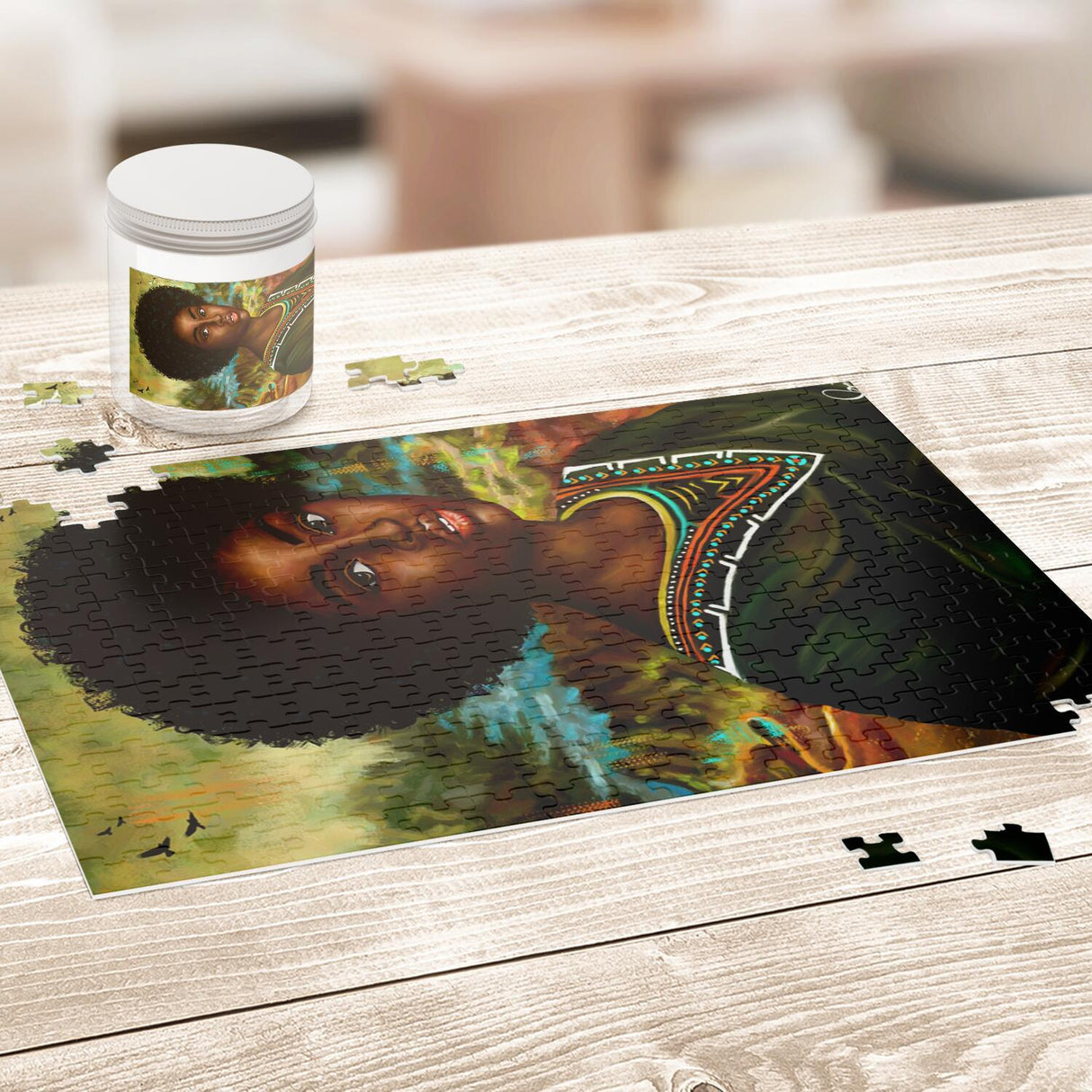 Black Mona Lisa Art Puzzle by KoultureKanvas - Vysn