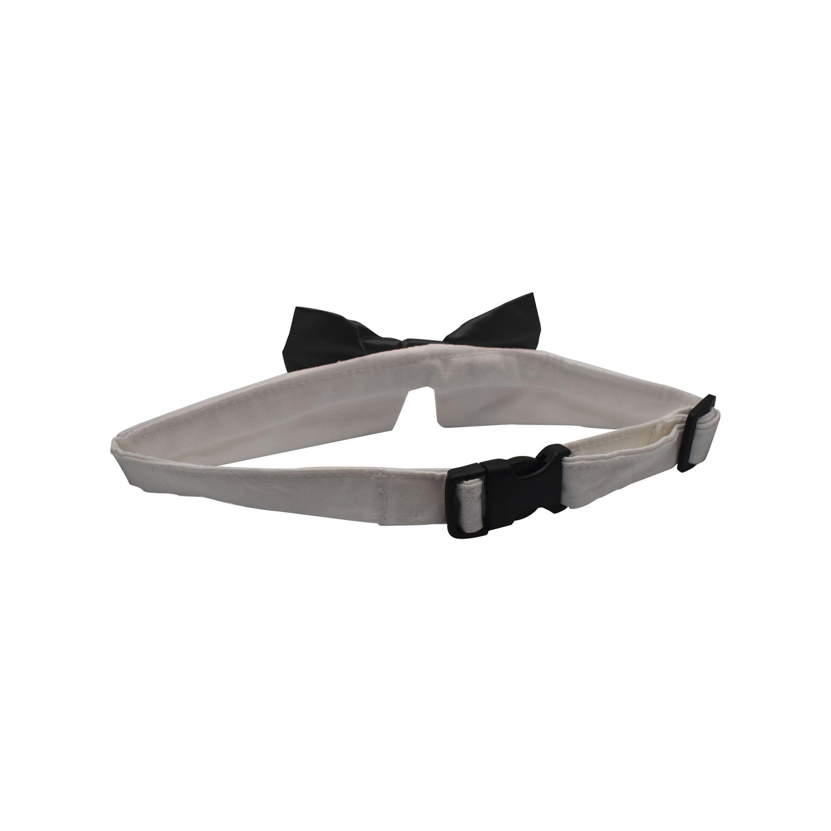 Black Satin Dog Bow Tie by Uptown Pups - Vysn