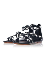 Blossom Leather Sandals by ELF - Vysn