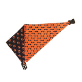 Blue & Orange Reversible Dog Bandana by Uptown Pups - Vysn