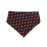 Blue & Orange Reversible Dog Bandana by Uptown Pups - Vysn