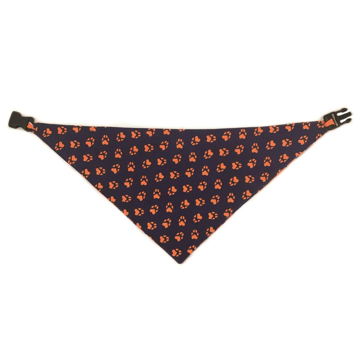 Blue & Orange Reversible Dog Bandana by Uptown Pups - Vysn