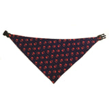 Blue & Red Reversible Dog Bandana by Uptown Pups - Vysn