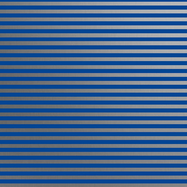 Blue Silver Stripe Hanukkah Gift Wrap by Present Paper - Vysn