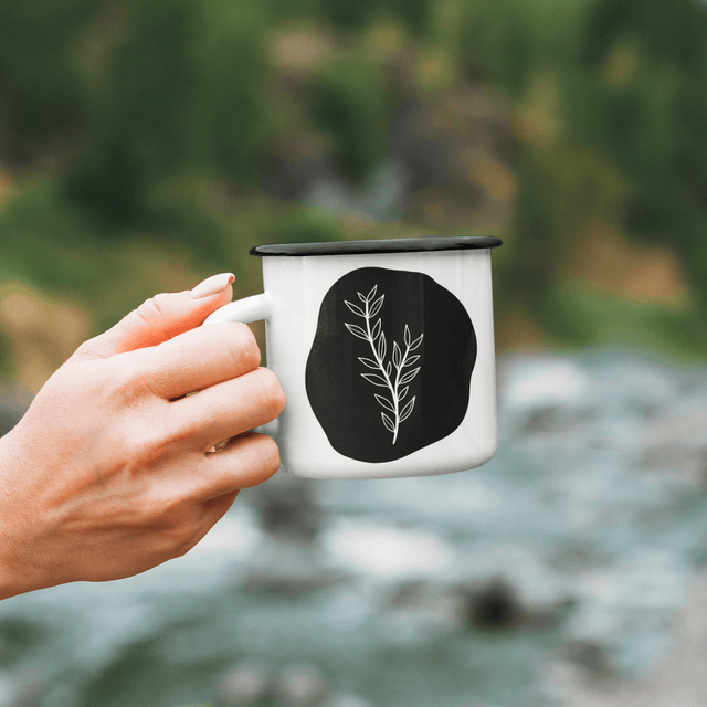 Boho Leaves Boho Mug by WinsterCreations™ Official Store - Vysn