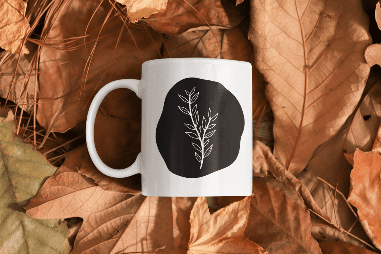 Boho Leaves Boho Mug by WinsterCreations™ Official Store - Vysn