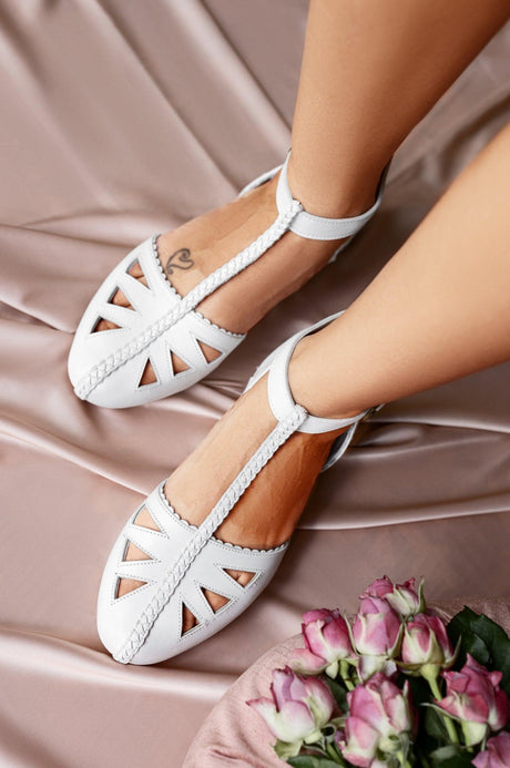 Bounty T-strap Leather Sandals by ELF - Vysn