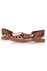 Bounty T-strap Leather Sandals by ELF - Vysn