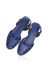 Bounty T-strap Leather Sandals by ELF - Vysn