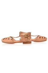 Bounty T-strap Leather Sandals by ELF - Vysn