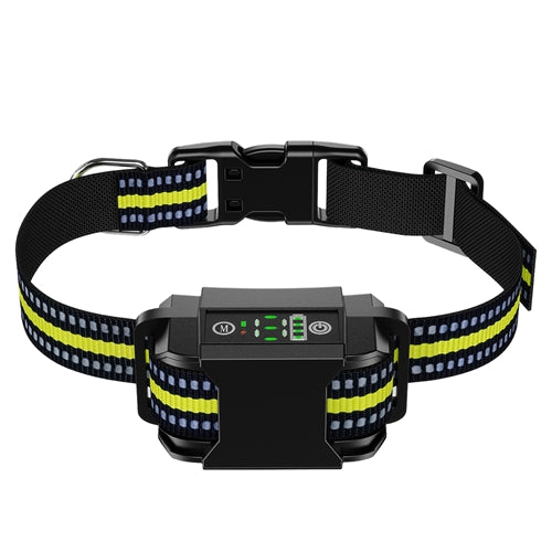 Dog Bark Collar Rechargeable Waterproof Beep Vibration Static Stimulation Bark Stopper Automatic Identification Collar with 6 Intensity Dual Modes - Black