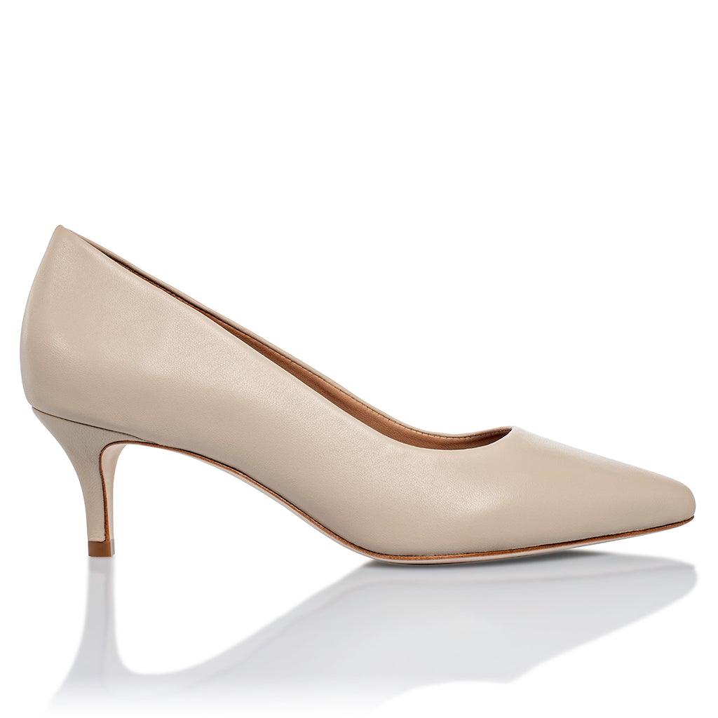 Callie Nude Mestico Lux Leather by Joan Oloff Shoes - Vysn