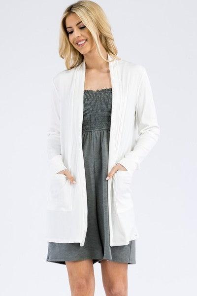 Casual Cardigan With Pockets - VYSN