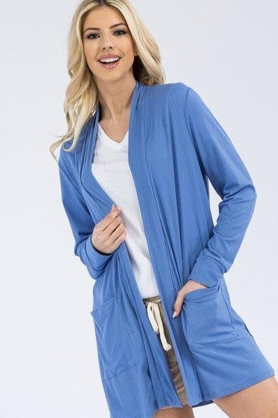 Casual Cardigan With Pockets - VYSN