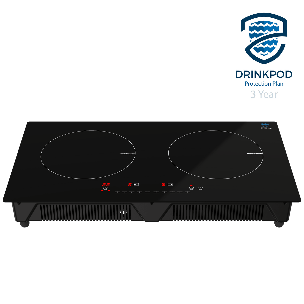 CHEFTop Pro - Dual Burner Induction Cooktop With Optional Induction Pan by Drinkpod - Vysn