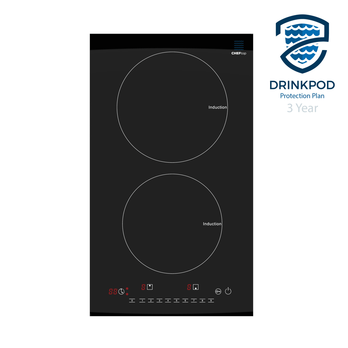 CHEFTop Pro - Dual Burner Induction Cooktop With Optional Induction Pan by Drinkpod - Vysn