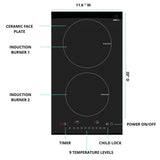 CHEFTop Pro - Dual Burner Induction Cooktop With Optional Induction Pan by Drinkpod - Vysn