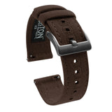 Chocolate Brown | Crafted Canvas by Barton Watch Bands - Vysn