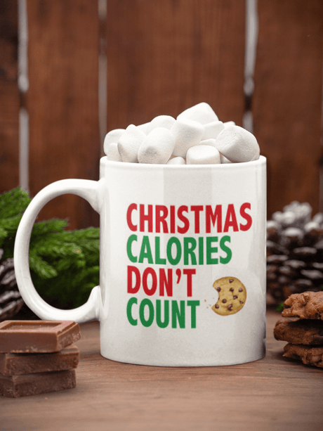 Christmas Calories Don't Count Christmas Ceramic Mug by WinsterCreations™ Official Store - Vysn