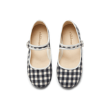 Classic Gingham Mary Janes in Black by childrenchic - Vysn