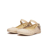 Classic Swiss-Dot Mary Janes in Camel by childrenchic - Vysn