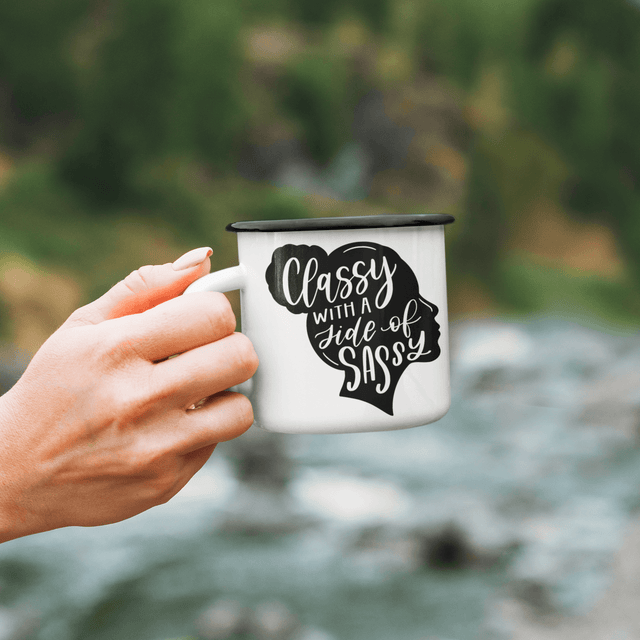 Classy With A Side Of Sassy Sarcastic Mug by WinsterCreations™ Official Store - Vysn