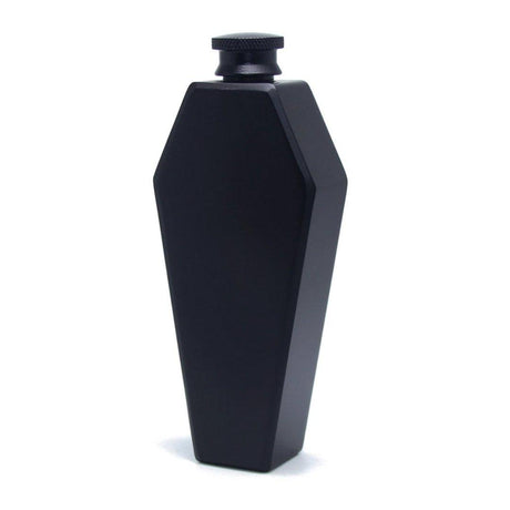 Coffin Flask in Silver or Black | The Apocalypse Drinking Vessel of Choice | Stainless Steel by The Bullish Store - Vysn